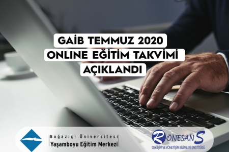 GAİB – TEMMUZ 2020 ONLİNE EĞİTİM PROGRAMLARI HK.