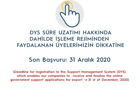 DESTEK YÖNETİM SİSTEMİ (DYS) HK.