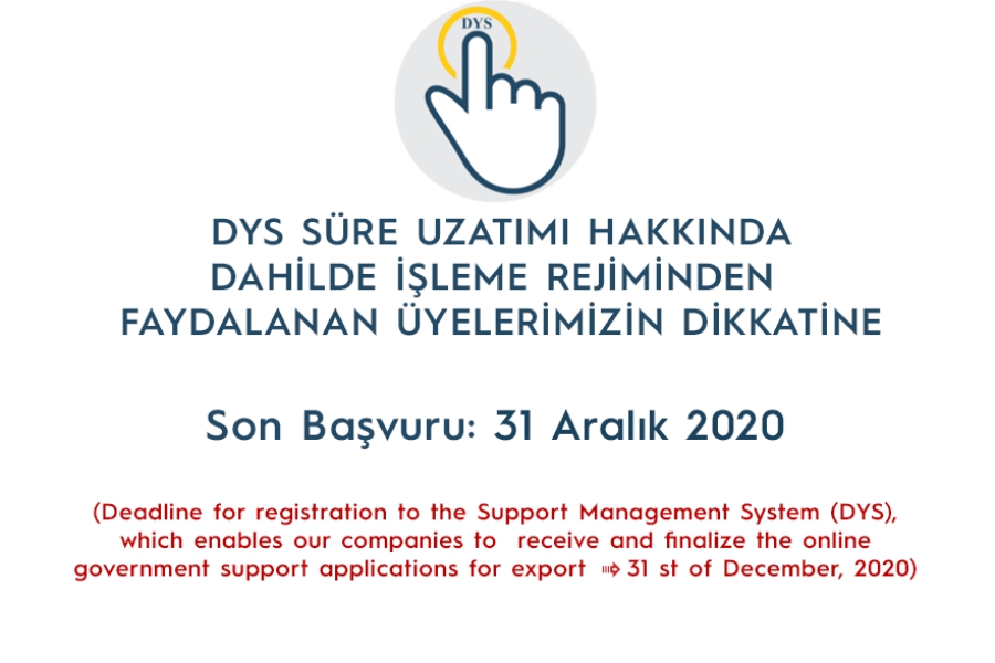 DESTEK YÖNETİM SİSTEMİ (DYS) HK.