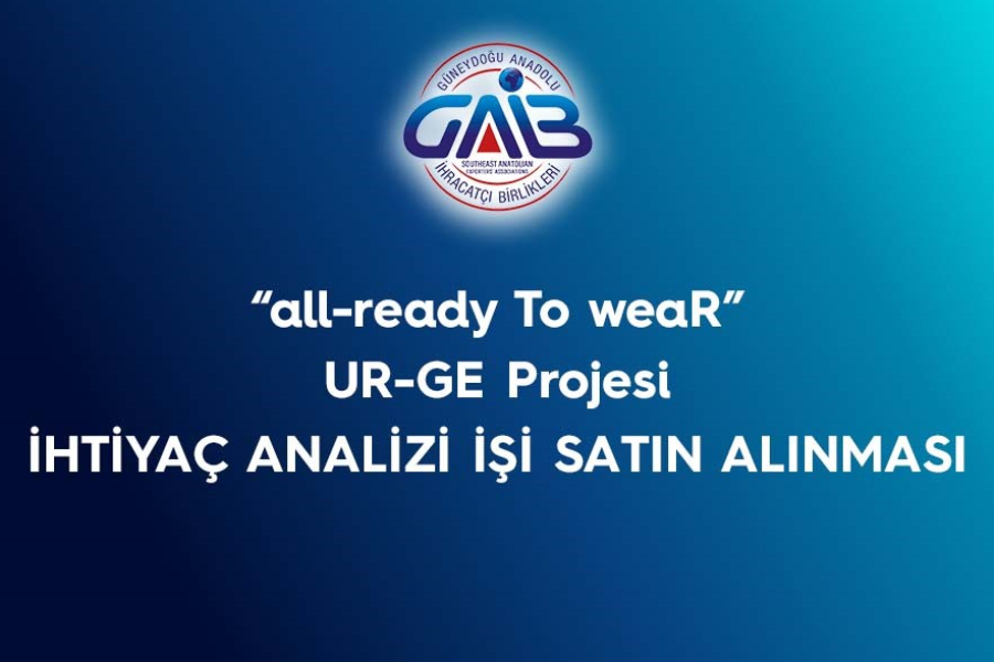 Konfeksiyon Ur-Ge projesi İhtiyaç Analizi Fiyat Teklif Duyurusu