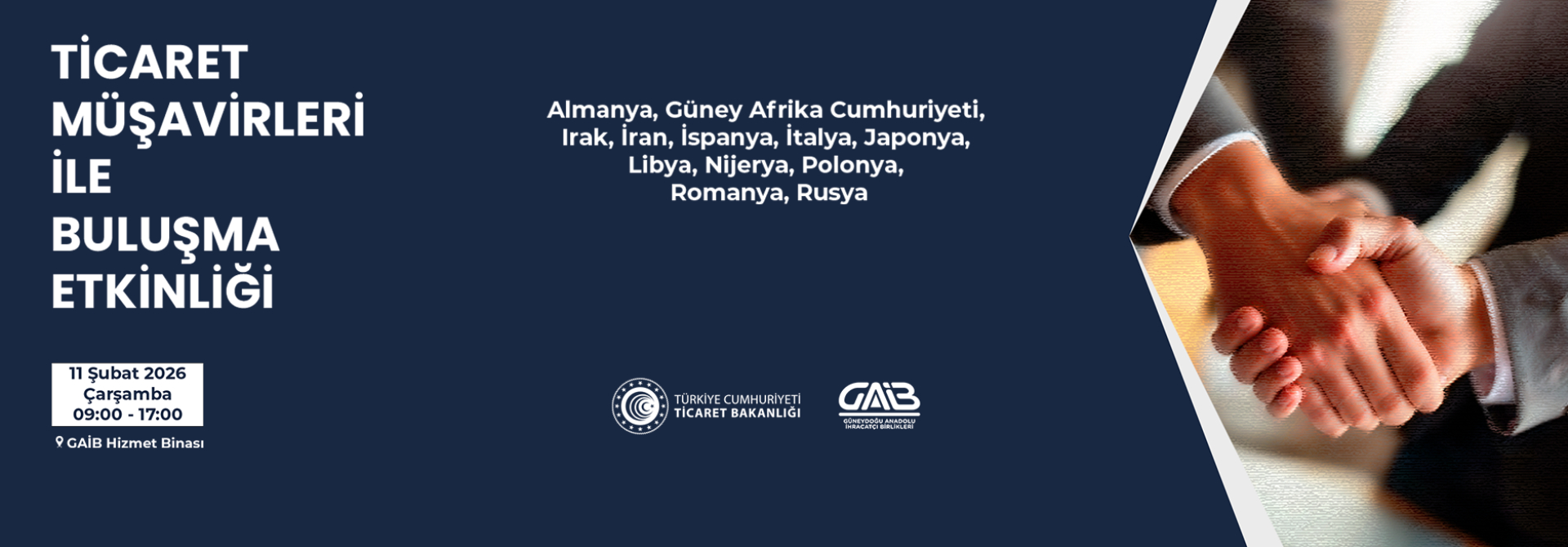 TİCARET MÜŞAVİRLERİ İLE BULUŞMA ETKİNLİĞİ