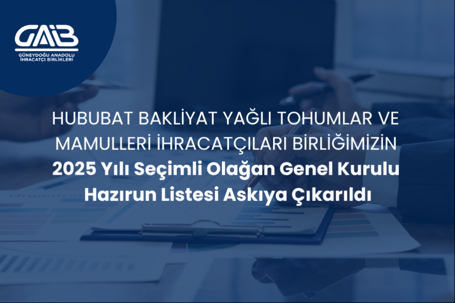 GENEL KURUL HAZIRUN LİSTELERİNİN ASKIYA ÇIKARILMASI